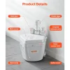 VEVOR Utility Sink Pump, 1 HP, 2200 GPH Under Sink Pump with 3 Water Inlets 1 Outlet, 36 ft Max Lift, Cast Aluminum Body, with Overload Protection, for Sink Shower Wash Bin Urinal Kitchen Basement
