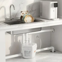 VEVOR Utility Sink Pump, 1 HP, 2200 GPH Under Sink Pump with 3 Water Inlets 1 Outlet, 36 ft Max Lift, Cast Aluminum Body, with Overload Protection, for Sink Shower Wash Bin Urinal Kitchen Basement