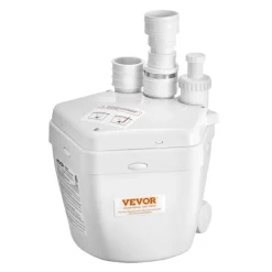 VEVOR Utility Sink Pump, 1 HP, 2200 GPH Under Sink Pump with 3 Water Inlets 1 Outlet, 36 ft Max Lift, Cast Aluminum Body, with Overload Protection, for Sink Shower Wash Bin Urinal Kitchen Basement