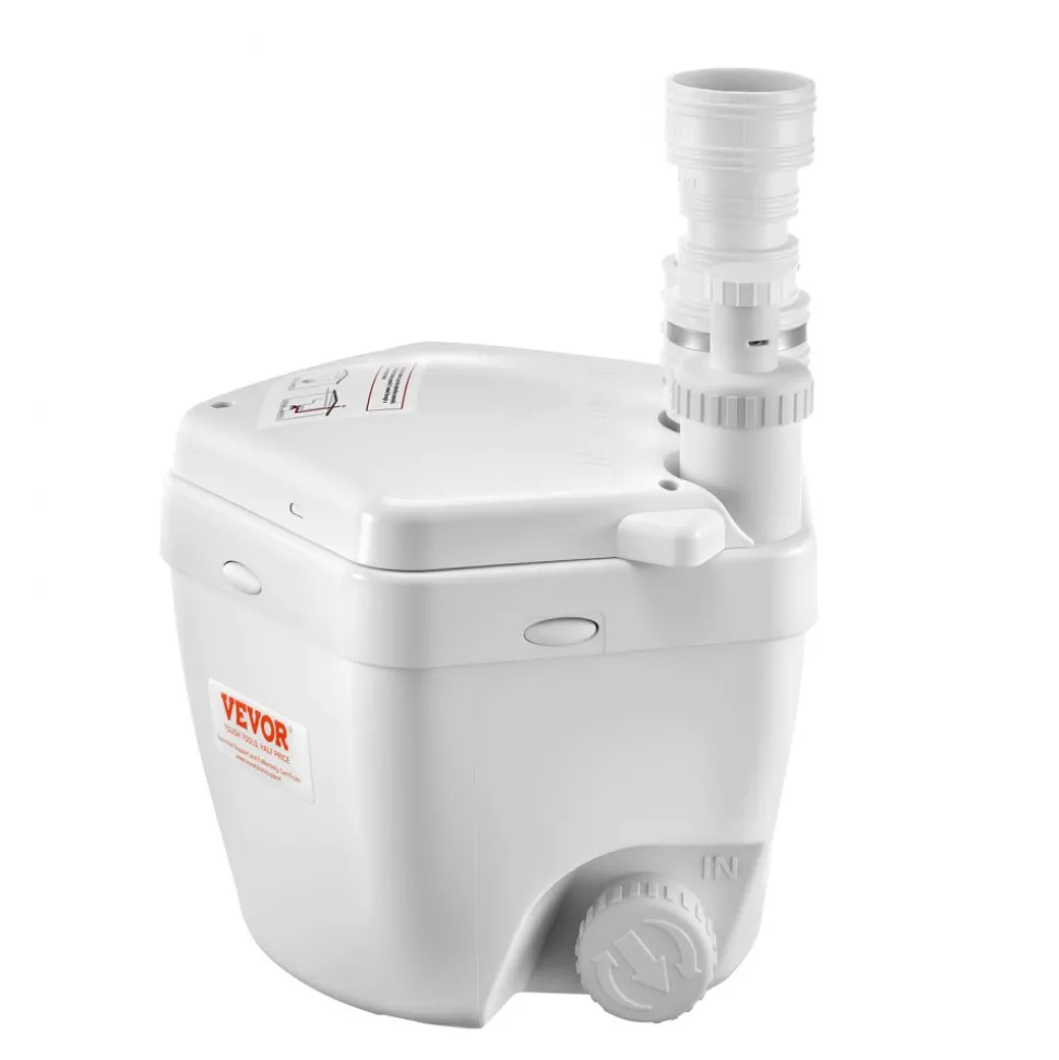 VEVOR Utility Sink Pump, 1 HP, 2200 GPH Under Sink Pump with 3 Water Inlets 1 Outlet, 36 ft Max Lift, Cast Aluminum Body, with Overload Protection, for Sink Shower Wash Bin Urinal Kitchen Basement
