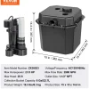 VEVOR Utility Sink Pump, 1/3 HP, 120-Volt, 2900 GPH Flow, 25 ft Head, Under-Sink Sump Pump System with 6 Gallon Basin, Automatic Utility/Laundry Sink Pump, Drain Pump with 1-1/2" NPT Outlet, Black