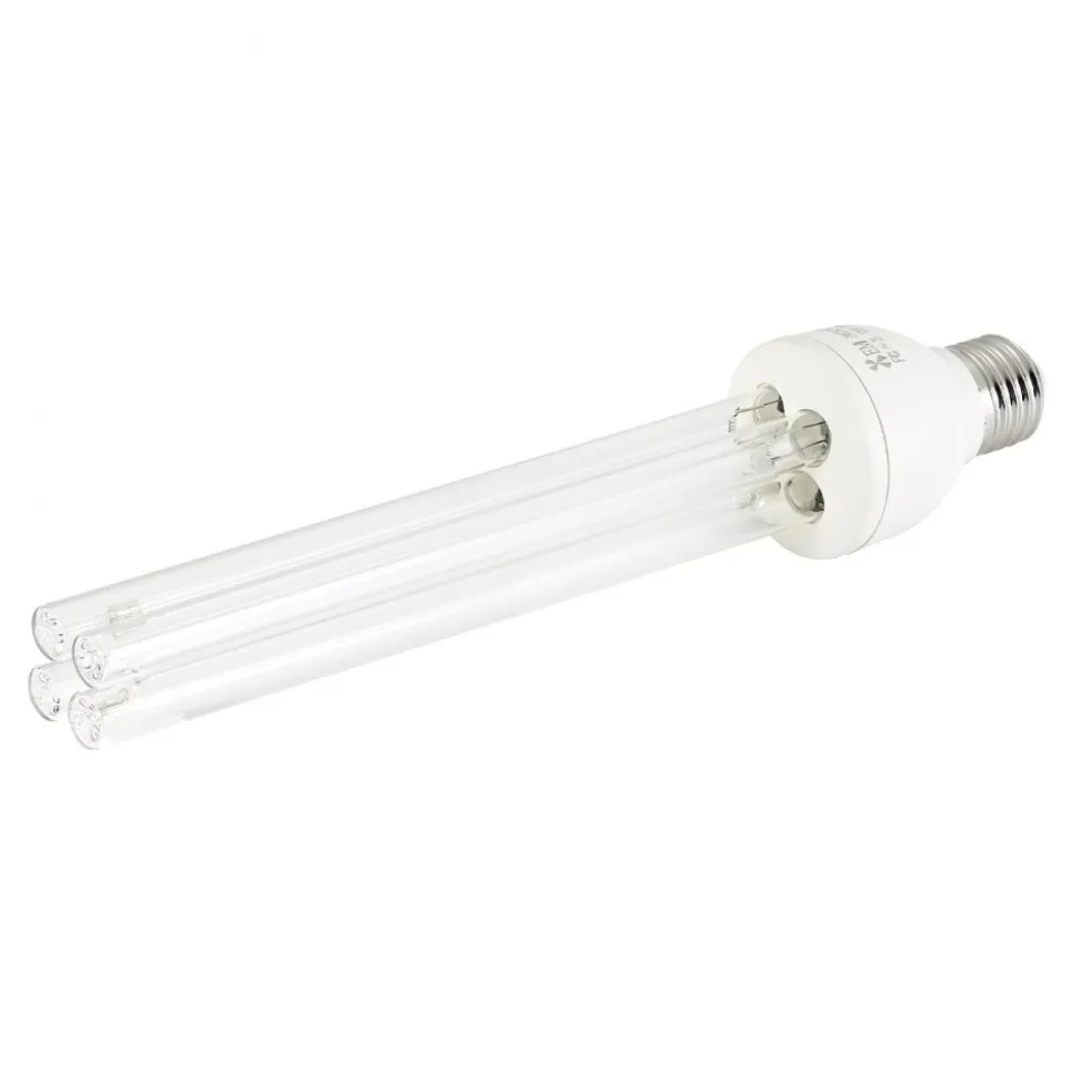 VEVOR UV Light Bulb, 4 Pack, 25W Replacement Ultraviolet UVC Lamp with Ozone, 253.7 nm + 185 nm Wavelength UVO Light Bulb, E27 Universal, for 400 sqft Living Room, Classroom, Office, Restaurant