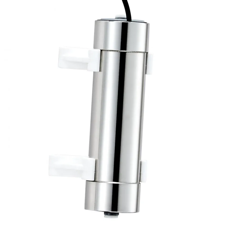 VEVOR UV Water Purifier, 8W 1GPM, 110V Versatile Ultraviolet Water Purifier Filter with Stainless Steel Housing, Whole House UV Water Filter with Quartz Sleeve Fit for Shower/Drinking/Cleaning