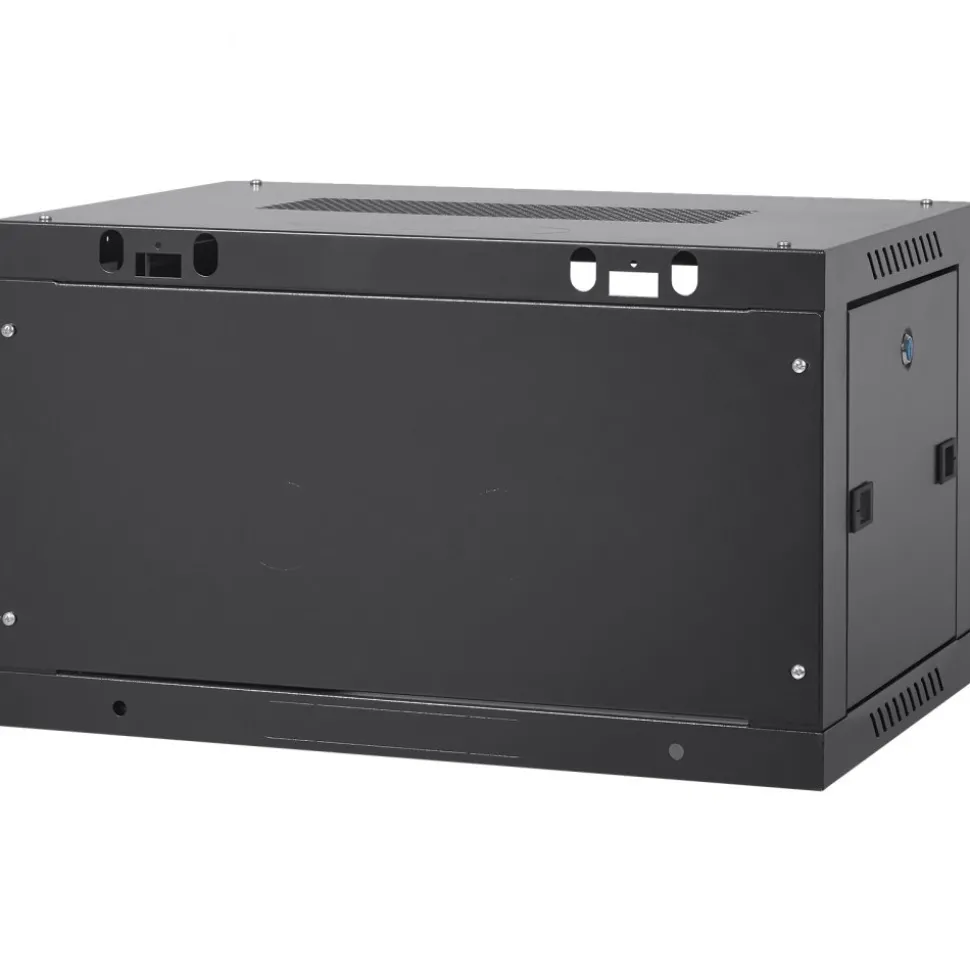 VEVOR 6U Wall Mount Network Server Cabinet, 15.5'' Deep, Server Rack Cabinet Enclosure, 200 lbs Max. Ground-mounted Load Capacity, with Locking Glass Door Side Panels, for IT Equipment, A/V Devices