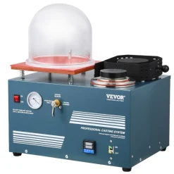 VEVOR Vacuum Investing Casting Machine with Melting Furnace, Convenient Oil Injection Port, Precision Pressure Gauge, All-in-One Machine for Casting Jewelry and Melting Scrap, Silver, Gold, Copper