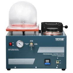 VEVOR Vacuum Investing Casting Machine with Melting Furnace, Convenient Oil Injection Port, Precision Pressure Gauge, All-in-One Machine for Casting Jewelry and Melting Scrap, Silver, Gold, Copper