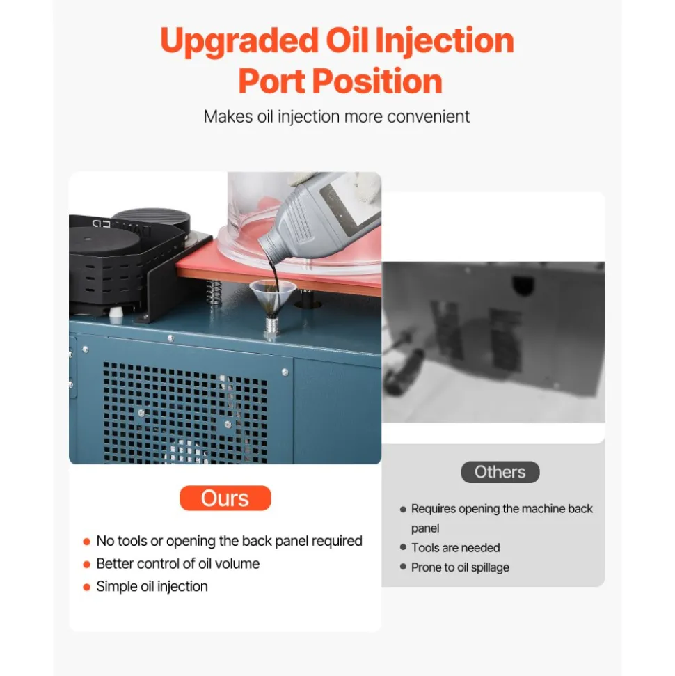 VEVOR Vacuum Investing Casting Machine with Melting Furnace, Convenient Oil Injection Port, Precision Pressure Gauge, All-in-One Machine for Casting Jewelry and Melting Scrap, Silver, Gold, Copper