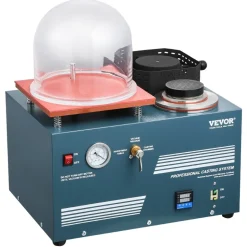 VEVOR Vacuum Investing Casting Machine with Melting Furnace, Convenient Oil Injection Port, Precision Pressure Gauge, All-in-One Machine for Casting Jewelry and Melting Scrap, Silver, Gold, Copper