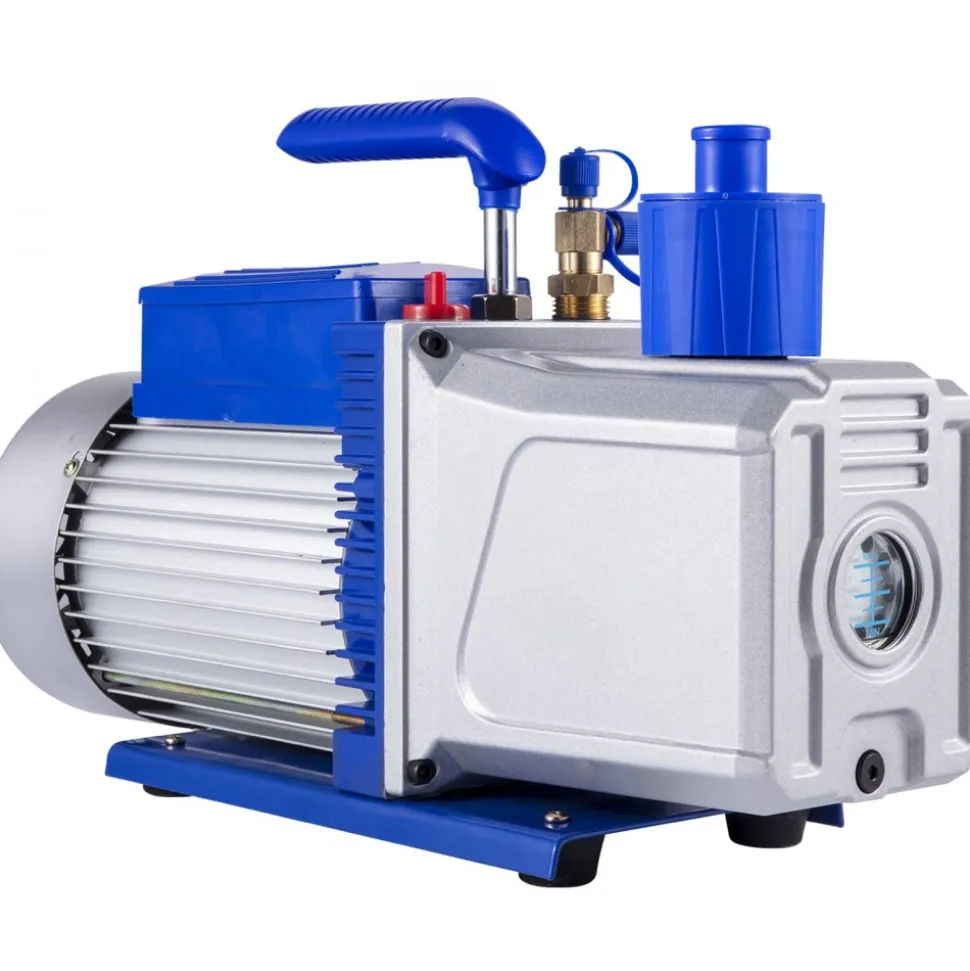 VEVOR Vacuum Pump 12CFM 1HP Vane Vacuum Pump Two Stage 3 x 10-1 Pa Ultimate HVAC Rotary Auto AC Refrigerant Vacuum Pump, for Automobile Reparation Vacuum Evacuation