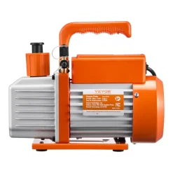 VEVOR Vacuum Pump, 3.5 CFM, HVAC Single Stage Rotary Vane Vacuum Pump, for R134a R22 R410a Systems, Auto AC Vacuum Pump Kit with Oil Bottle, for Automotive Air Conditioner Maintenance Resin Degassing