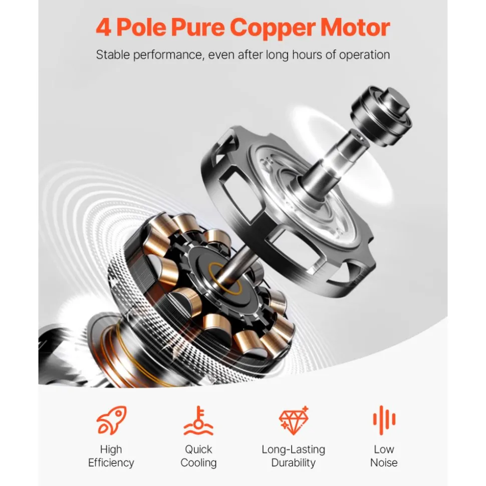 VEVOR Vacuum Pump, 3.5 CFM, HVAC Single Stage Rotary Vane Vacuum Pump, for R134a R22 R410a Systems, Auto AC Vacuum Pump Kit with Oil Bottle, for Automotive Air Conditioner Maintenance Resin Degassing