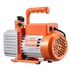 VEVOR Vacuum Pump, 6 CFM, HVAC 2 Stage Rotary Vane Vacuum Pump, for R134a R22 R410a Systems, Auto AC Vacuum Pump Kit with Oil Bottle, for Automotive Air Conditioner Maintenance Resin Degassing