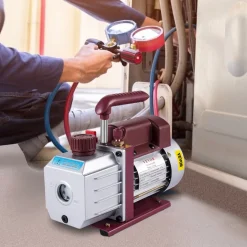 VEVOR Vacuum Pump 4.5CFM Vacuum Pump HVAC Single-Stage Rotary Vane Vacuum Pump 1/3HP 5PA Ultimate Air Conditioning Refrigerant Vacuum Pump