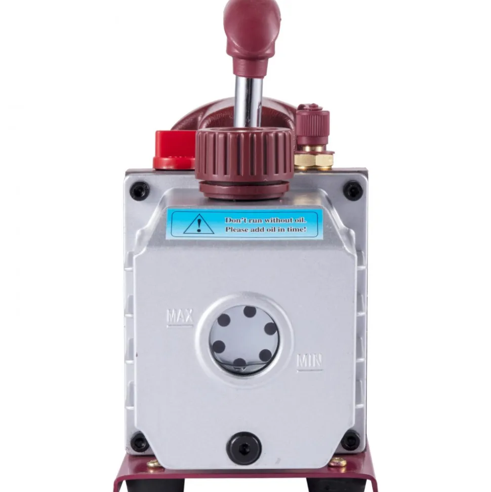 VEVOR Vacuum Pump 4.5CFM Vacuum Pump HVAC Single-Stage Rotary Vane Vacuum Pump 1/3HP 5PA Ultimate Air Conditioning Refrigerant Vacuum Pump
