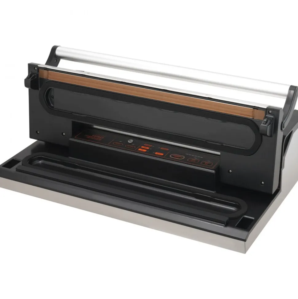 VEVOR Vacuum Sealer Machine, 95Kpa 350W Powerful Dual Pump and Dual Sealing, Dry and Moist Food Storage, Automatic and Manual Air Sealing System with Built-in Cutter, with Seal Bag and External Hose