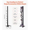 VEVOR Vacuum Stand, Compatible With Dyson V6 V7 V8 V10 V11 V15, Stable Vacuum Stand Holder with 6 Hooks for Dyson DC30 DC31 DC34 DC35 DC58 DC59 DC62 D74 Cordless Upright Vacuum Cleaners & Accessories
