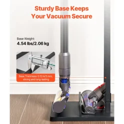 VEVOR Vacuum Stand, Compatible With Dyson V6 V7 V8 V10 V11 V15, Stable Vacuum Stand Holder with Wheels for Dyson DC30 DC31 DC34 DC35 DC58 DC59 DC62 D74 Cordless Upright Vacuum Cleaners & Accessories