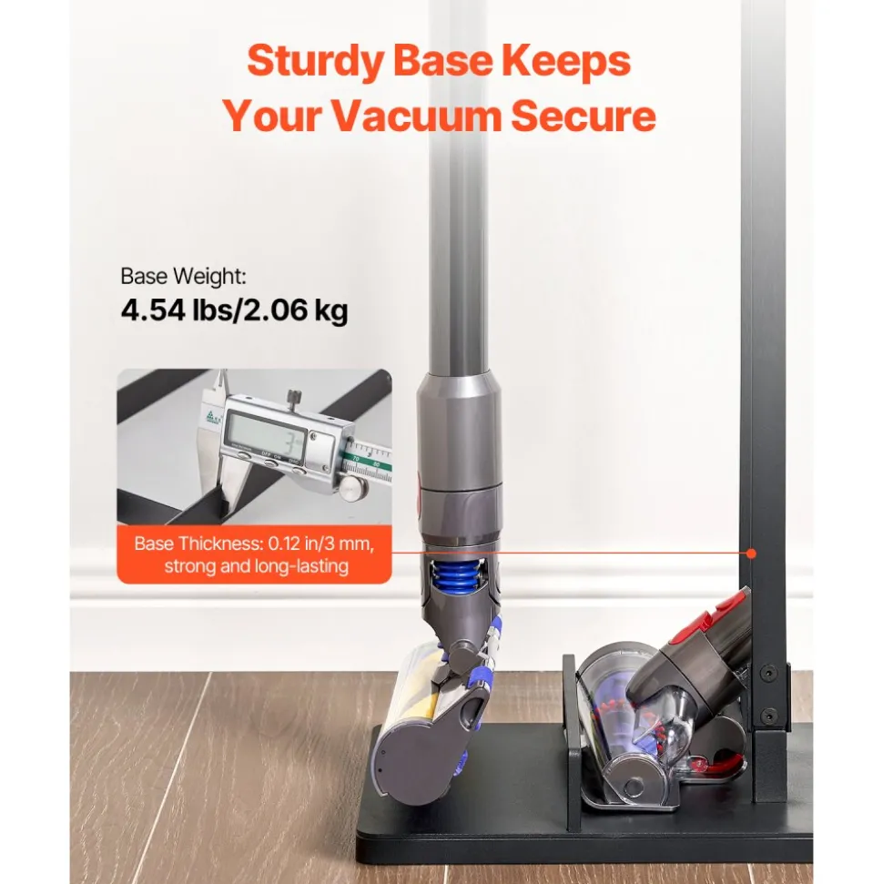 VEVOR Vacuum Stand, Compatible With Dyson V6 V7 V8 V10 V11 V15, Stable Vacuum Stand Holder with Wheels for Dyson DC30 DC31 DC34 DC35 DC58 DC59 DC62 D74 Cordless Upright Vacuum Cleaners & Accessories