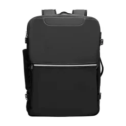 VEVOR Vacuum Travel Backpack, 65L, Expandable Vacuum Seal Compression Travel Backpack, with TSA-Approved Lock, Multiple Pockets Compartments, Water-Resistant Carry-On Suitcase Luggage, No Pump, Black