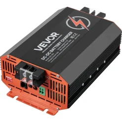 VEVOR 12V 60A DC to DC Battery Charger, 750W, On-Board Battery Charger for Lead-Acid, Lithium, AGM, GEL, and Flooded Batteries, Smart Multi-Stage Charging, for RVs, Commercial Vehicles, Boats, Yachts