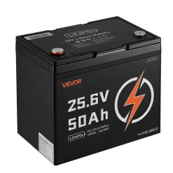 VEVOR 24V 320Ah LiFePO4 Lithium Battery 4000+ Cycles 200A BMS with Bluetooth, 8192Wh Lithium Battery with Low Temperature Protection, Supports 8P2S Connection, for RV, Trolling Motor, Marine, Solar