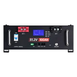VEVOR 48V 200Ah LiFePO4 Lithium Battery, 2 Pack 100Ah, 10.24kWh Capacity, 51.2V Server Rack LiFePO4 Battery with Bluetooth, Max 6000 Cycles, LCD Display, for Off-Grid, Solar System, Backup Power