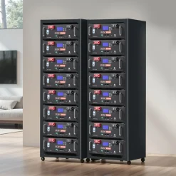 VEVOR 48V 400Ah LiFePO4 Lithium Battery, 4 Pack 100Ah, 20.48kWh Capacity, 51.2V Server Rack LiFePO4 Battery with Bluetooth, Max 6000 Cycles, LCD Display, for Off-Grid, Solar System, Backup Power