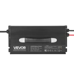 VEVOR 36V 18A Lithium Battery Charger, 43.8V, AC-DC LiFePO4 Smart Charger, with Anderson Connector, LED Indicator, 0V Activation, for Lithium LiFePO4 Deep Cycle Rechargeable Batteries of Boat, RV