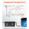 VEVOR 12V 80A Lithium Battery Charger, 14.6V, AC-DC LiFePO4 Smart Charger, with Anderson Connector, LED Indicator, 0V Activation, for Lithium LiFePO4 Deep Cycle Rechargeable Batteries of Boat, RV