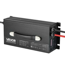 VEVOR 12V 80A Lithium Battery Charger, 14.6V, AC-DC LiFePO4 Smart Charger, with Anderson Connector, LED Indicator, 0V Activation, for Lithium LiFePO4 Deep Cycle Rechargeable Batteries of Boat, RV