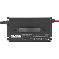 VEVOR 12V 40A Lithium Battery Charger, 14.6V, AC-DC LiFePO4 Smart Charger, with Anderson Connector, LED Indicator, 0V Activation, for Lithium LiFePO4 Deep Cycle Rechargeable Batteries of Boat, RV