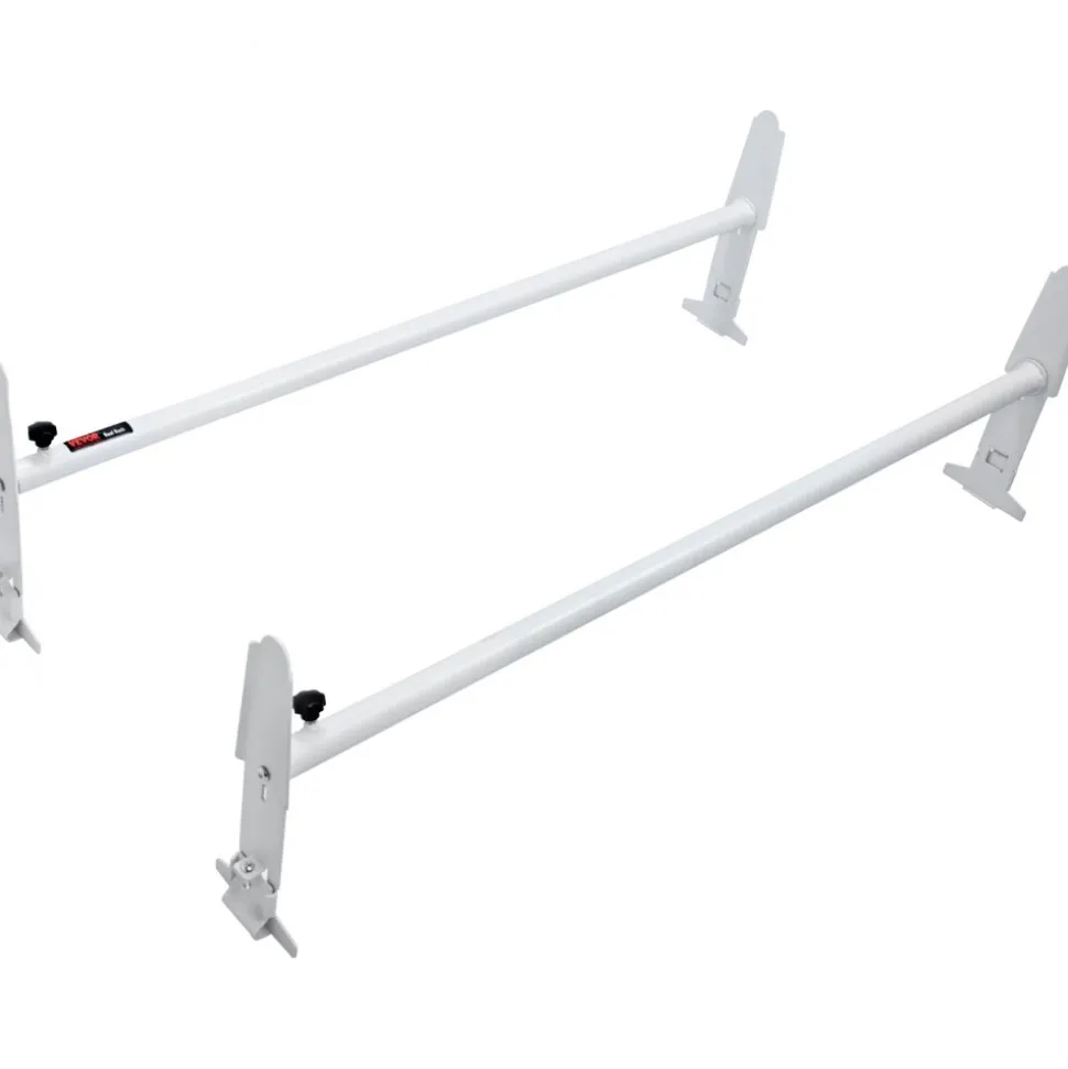 VEVOR Van Roof Ladder Rack, 2 Bar Alloy Steel Ladder Racks, Adjustable from 47.2"-78.7", 500 lbs Capacity, Roof Rack Compatible with Full-size Vans with Rain Gutter, Chevrolet Express, GMC Savana, etc