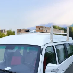 VEVOR Van Roof Ladder Rack, 2 Bar Alloy Steel Ladder Racks, Adjustable from 47.2