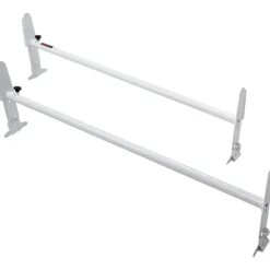 VEVOR Van Roof Ladder Rack, 2 Bar Alloy Steel Ladder Racks, Adjustable from 47.2