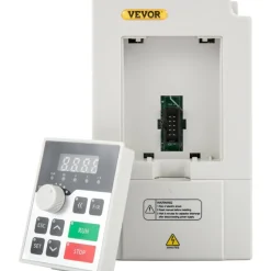 VEVOR Variable Frequency Drive, AC 220V Input 3KW Variable Frequency CNC Drive Inverter Converter, VFD 4HP 1 or 3 Phase Input, 3 Phase Output, CNC Motor Inverter Converter for Motor Speed Control