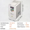 VEVOR Variable Frequency Drive, AC 220V Input 4KW Variable Frequency CNC Drive Inverter Converter, VFD 5.5HP 1 or 3 Phase Input, 3 Phase Output, CNC Motor Inverter Converter for Motor Speed Control