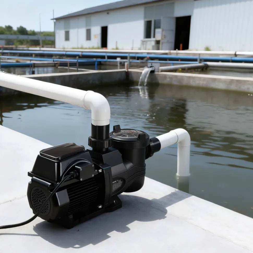 VEVOR Variable Speed Pool Pump, 1.5 HP, AC 220-240V, 132 GPM, In/Above Swimming Pool Pump with Filter Basket, Powerful Self Priming, Programmable Timer, for Inground and Above Ground Swimming Pool