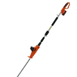 VEVOR 20V Cordless Hedge Trimmer, 18 inch Double-edged Steel Blade, Pole Hedge Trimmer Kit 20V Battery, Fast Charger Included, 74