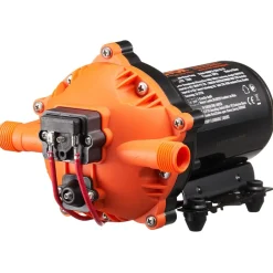 VEVOR 12V Diaphragm Pump, 5 GPM (18.93 L/min), 5-Chamber 12V DC Water Pump with Automatic Pressure Switch 40-100 PSI Adjustable, 1/2'' MNPT Port, for Agricultural Irrigation Construction Site Drainage