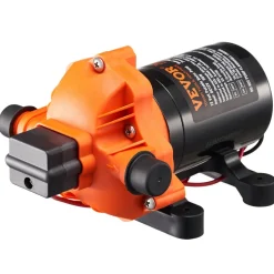 VEVOR 12V Diaphragm Pump, 3 GPM (11.36 L/min), 3-Chamber 12 Volt DC Water Pump with Automatic Pressure Switch 40-100 PSI Adjustable, 50 PSI, 1/2'' MNPT Port, for RV Yacht Food Truck Camper Marine