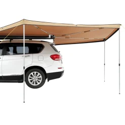 VEVOR Vehicle Awning 270 Degree, 8.2' Height Retractable Car Side Awning, PU3000mm UV50+ Car Awning with Waterproof Storage Bag, Suitable for Truck, SUV, Van, Campers