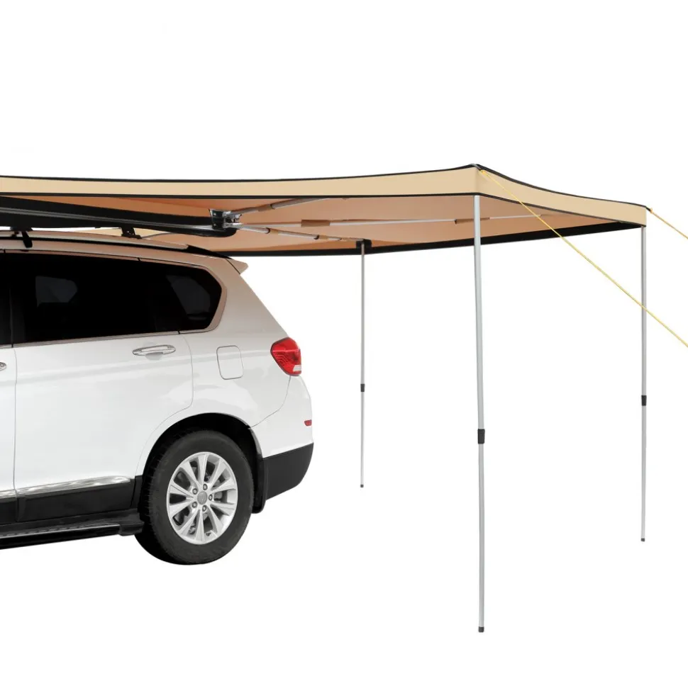 VEVOR Vehicle Awning 270 Degree, 8.2' Height Retractable Car Side Awning, PU3000mm UV50+ Car Awning with Waterproof Storage Bag, Suitable for Truck, SUV, Van, Campers
