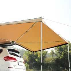 VEVOR Vehicle Awning 270 Degree, 8.2' Height Retractable Car Side Awning, PU3000mm UV50+ Car Awning with Waterproof Storage Bag, Suitable for Truck, SUV, Van, Campers
