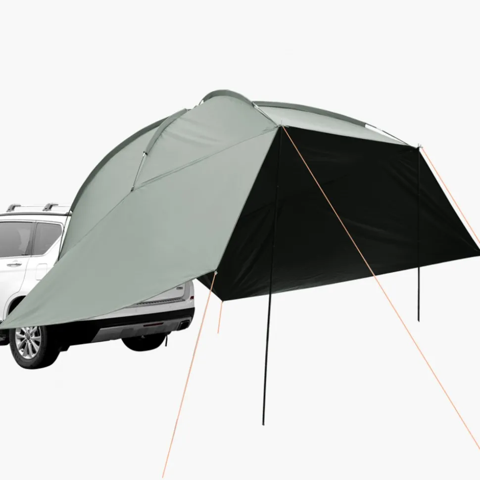 VEVOR Vehicle Awning, Large 10' x 7' Shade Coverage Car Side Awning, PU2000mm UV50+ Car Awning with Extended Side Canopies and Portable Storage Bag, Suitable for Truck, SUV, Van, Campers