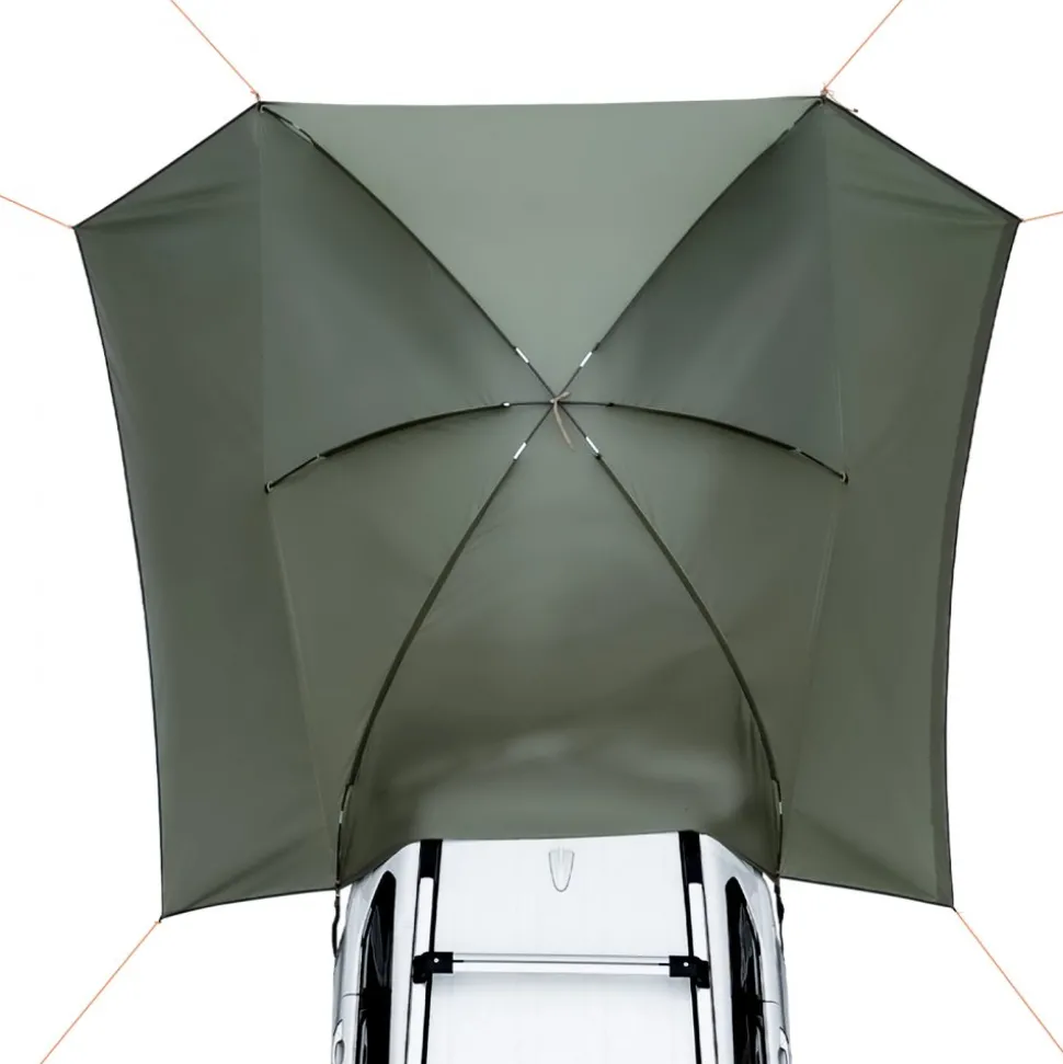 VEVOR Vehicle Awning, Large 10' x 7' Shade Coverage Car Side Awning, PU2000mm UV50+ Car Awning with Extended Side Canopies and Portable Storage Bag, Suitable for Truck, SUV, Van, Campers