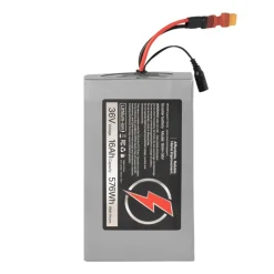 VEVOR 36V Electric Scooter Battery, 16Ah, Ebike Lithium Battery Pack with 30A BMS, Charger, T-Plug Expansion Cable, 500+ Cycles, Compatible with 2880W Motors, for Electric Bikes Bicycles, Scooters