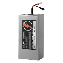 VEVOR 48V Electric Scooter Battery, 20Ah, Ebike Lithium Battery Pack with 30A BMS, Charger, T-Plug Expansion Cable, 500+ Cycles, Compatible with 4800W Motors, for Electric Bikes Bicycles, Scooters
