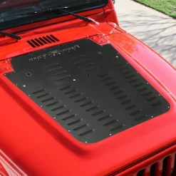 VEVOR Vented Hood Louver Black Powder Coat For 2013-2017 Jeep Wrangler JK
