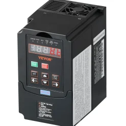 VEVOR VFD 2HP, 1.5KW, 7.5A, 1 or 3 Phase 220V Input to 3 Phase 220V Output Variable Frequency Drive, 40-60Hz Input, 0-400Hz Output VFD for Spindle Motor CNC Speed Control
