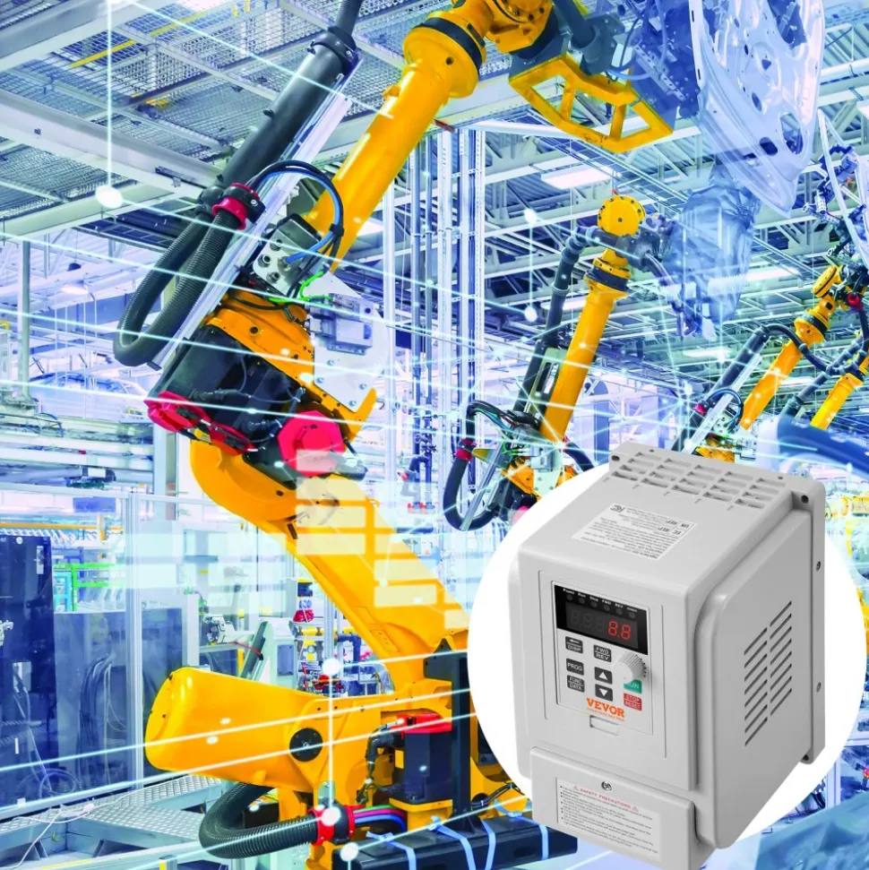 VEVOR VFD 2.2KW 10A 3HP Variable Frequency Drive for 3-Phase Motor Speed Control